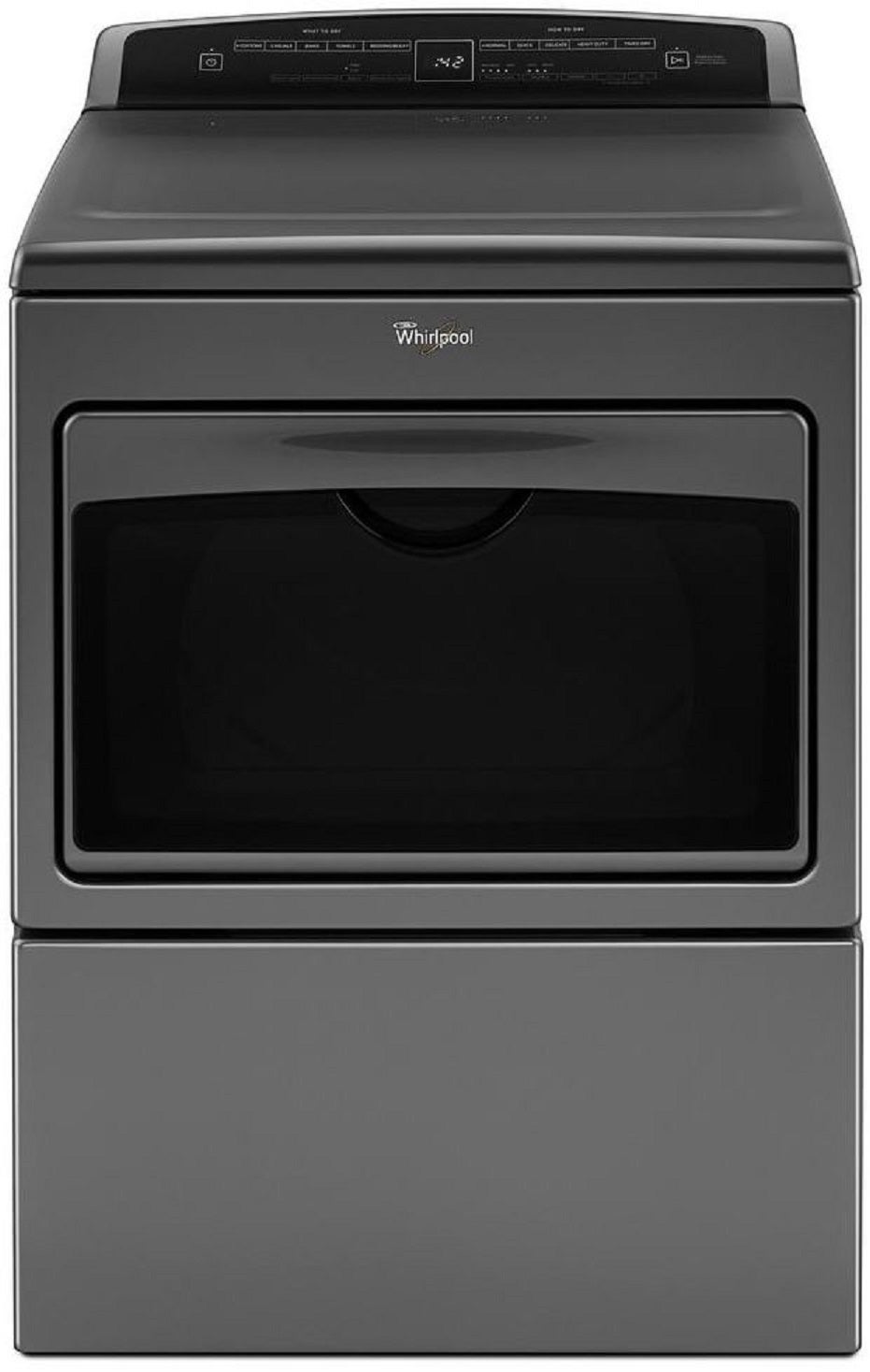 Whirlpool WED7500GC 27 Inch Top Load Electric Dryer Chrome Shadow
