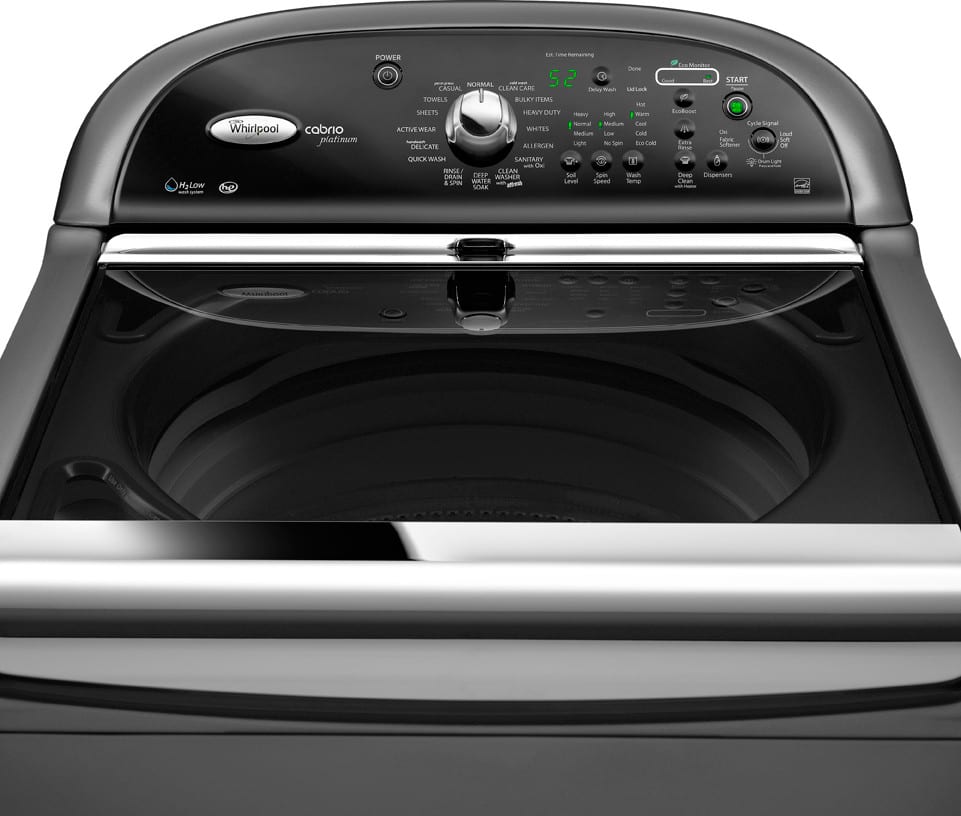 Whirlpool WTW8800YC 28 Inch Top Load Washer Chrome Shadow