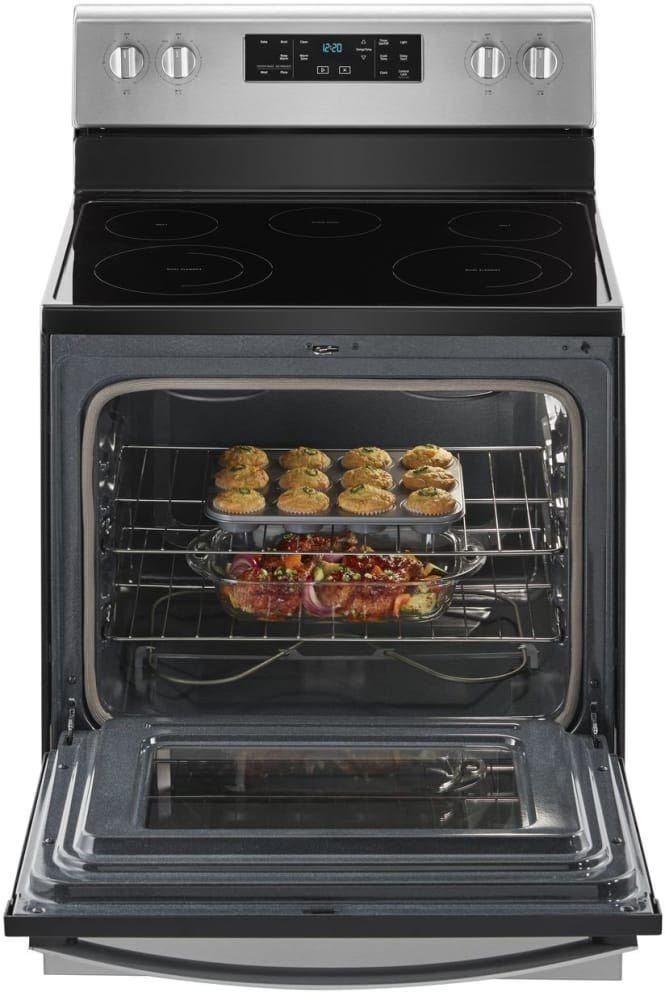Whirlpool WFE525S0HS Black on Stainless Steel