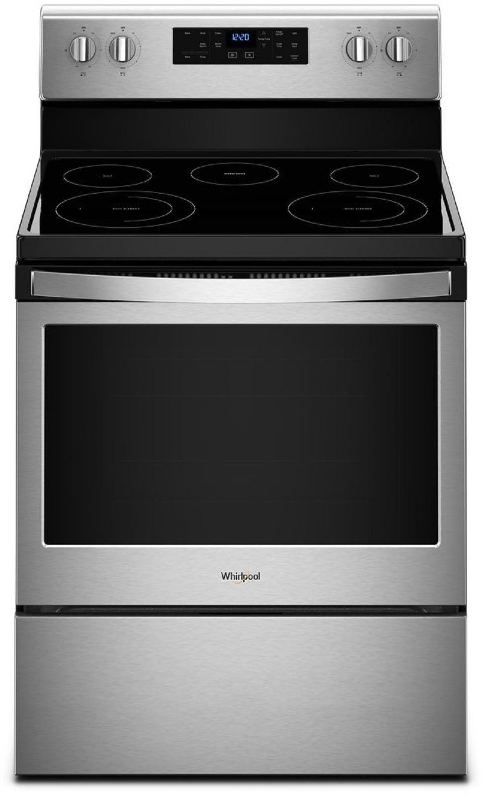 Whirlpool WFE525S0HS Black on Stainless Steel