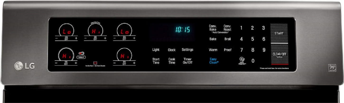 LG LRE3061BD Black Stainless Steel