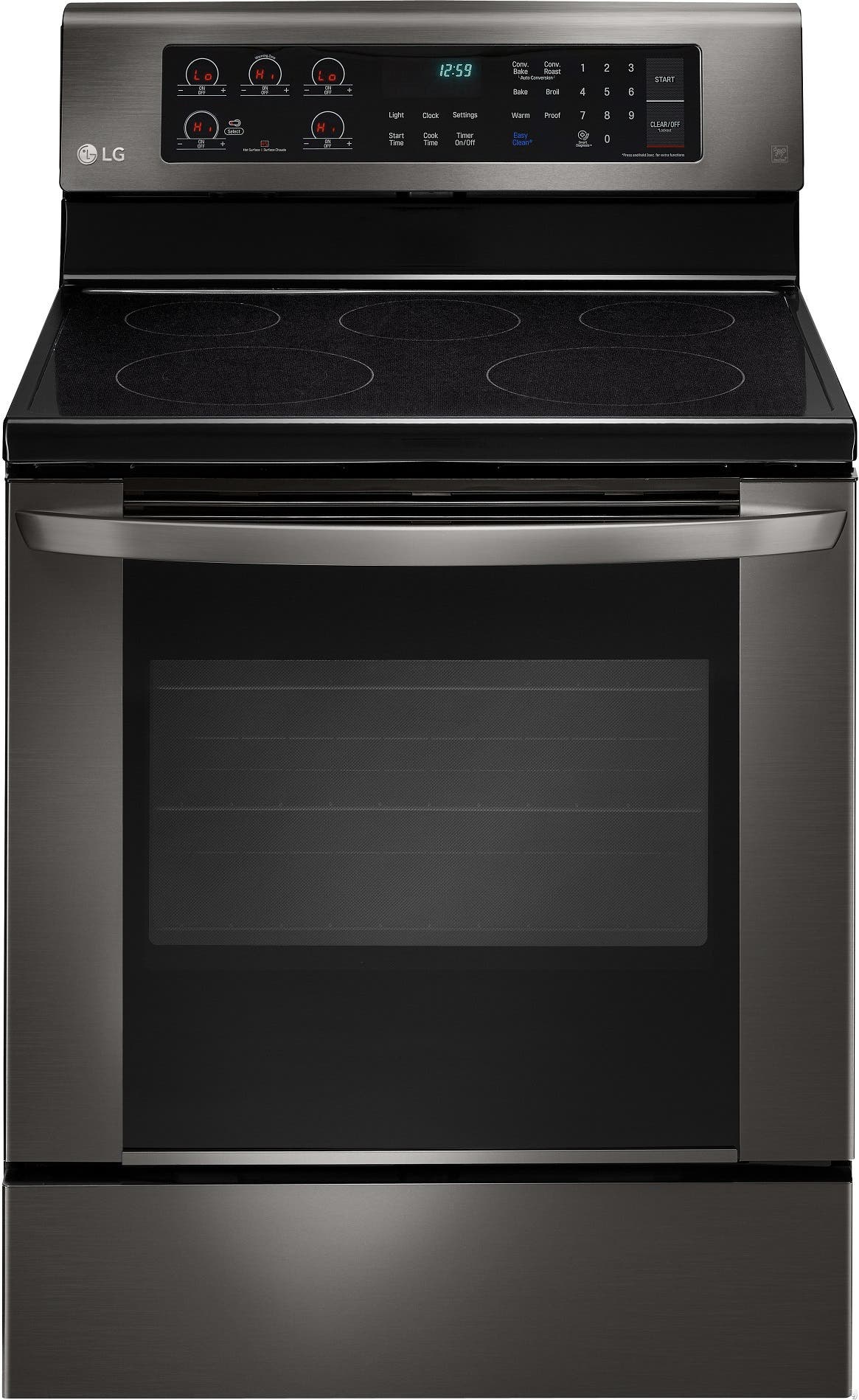 LG LRE3061BD Black Stainless Steel
