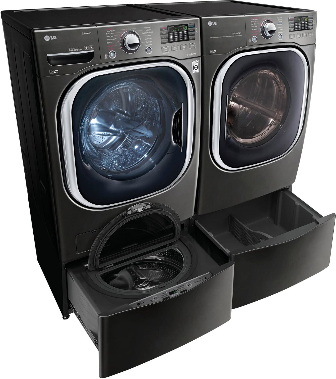 LG WM4370HKA Black Stainless Steel