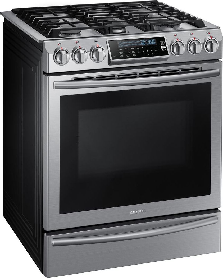 Samsung NX58H9500WS 30 Inch Slide-In Gas Range Stainless Steel