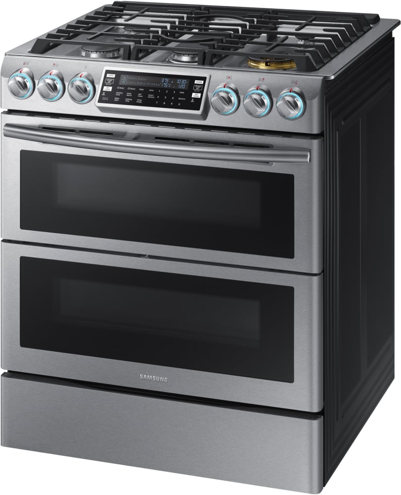 Samsung NX58K9850SS 30 Inch Smart Slide-In Gas Range Stainless