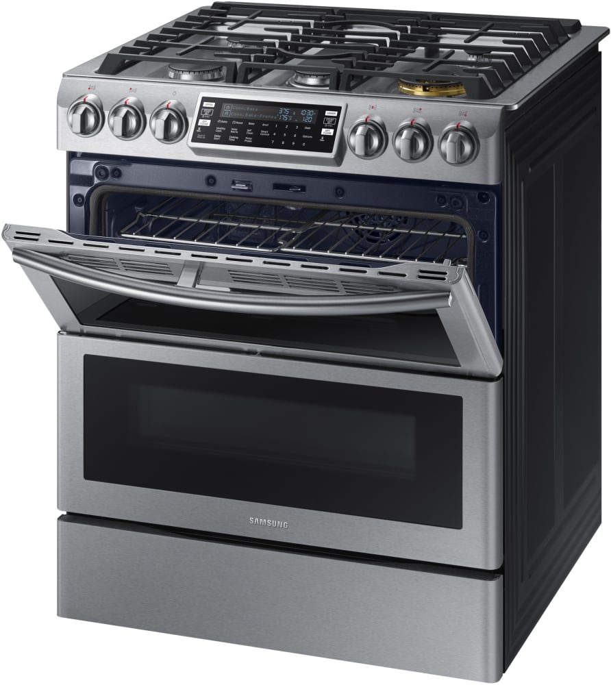 Samsung NX58K9850SS 30 Inch Smart Slide-In Gas Range Stainless