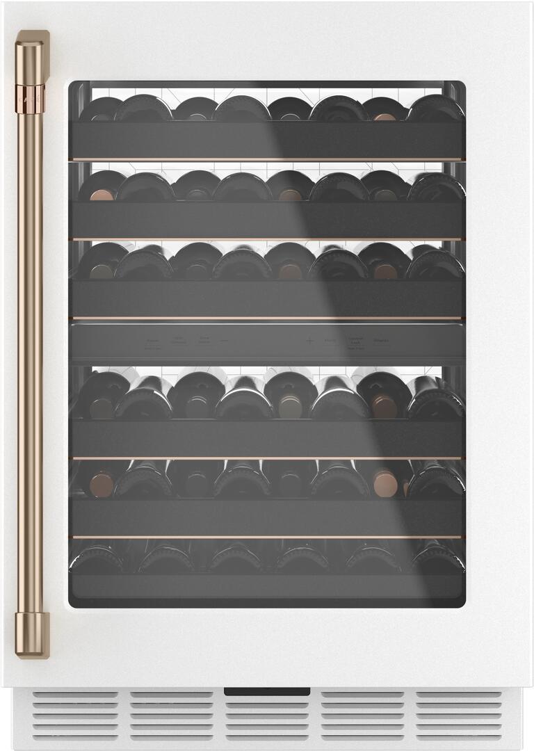 Cafe CCP06DP4PW2 24 Inch Dual Zone Smart Wine Center Matte White