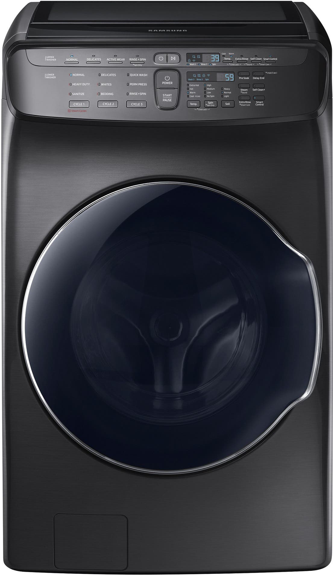 Samsung WV55M9600AV Fingerprint Resistant Black Stainless Steel
