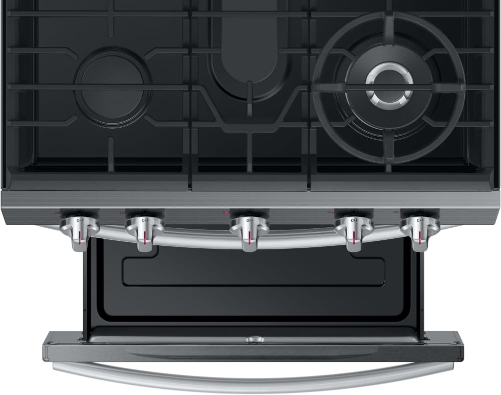 Samsung NX58M6650WG Fingerprint Resistant Black Stainless Steel