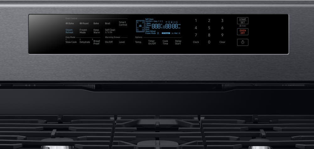 Samsung NX58M6650WG Fingerprint Resistant Black Stainless Steel