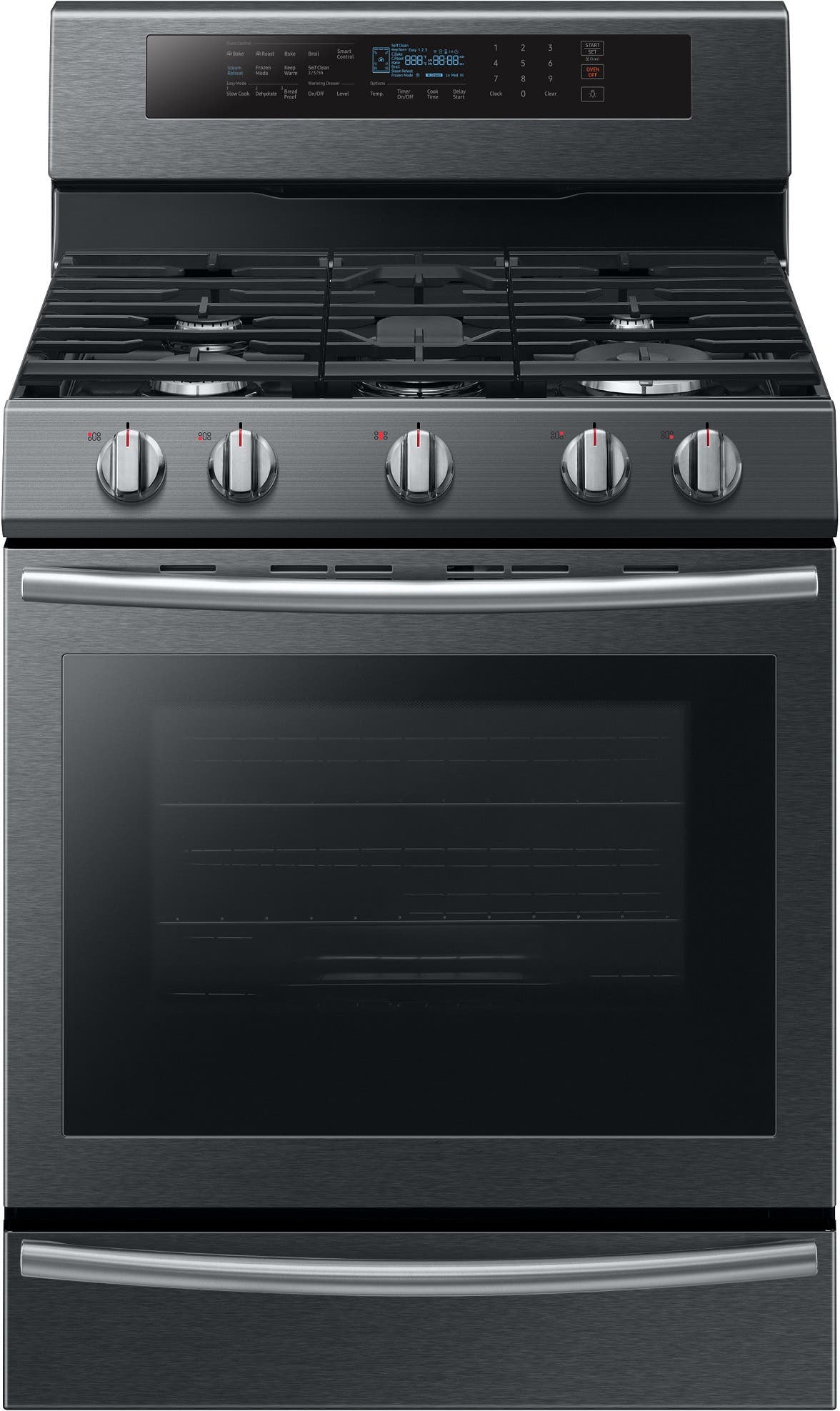 Samsung NX58M6650WG Fingerprint Resistant Black Stainless Steel