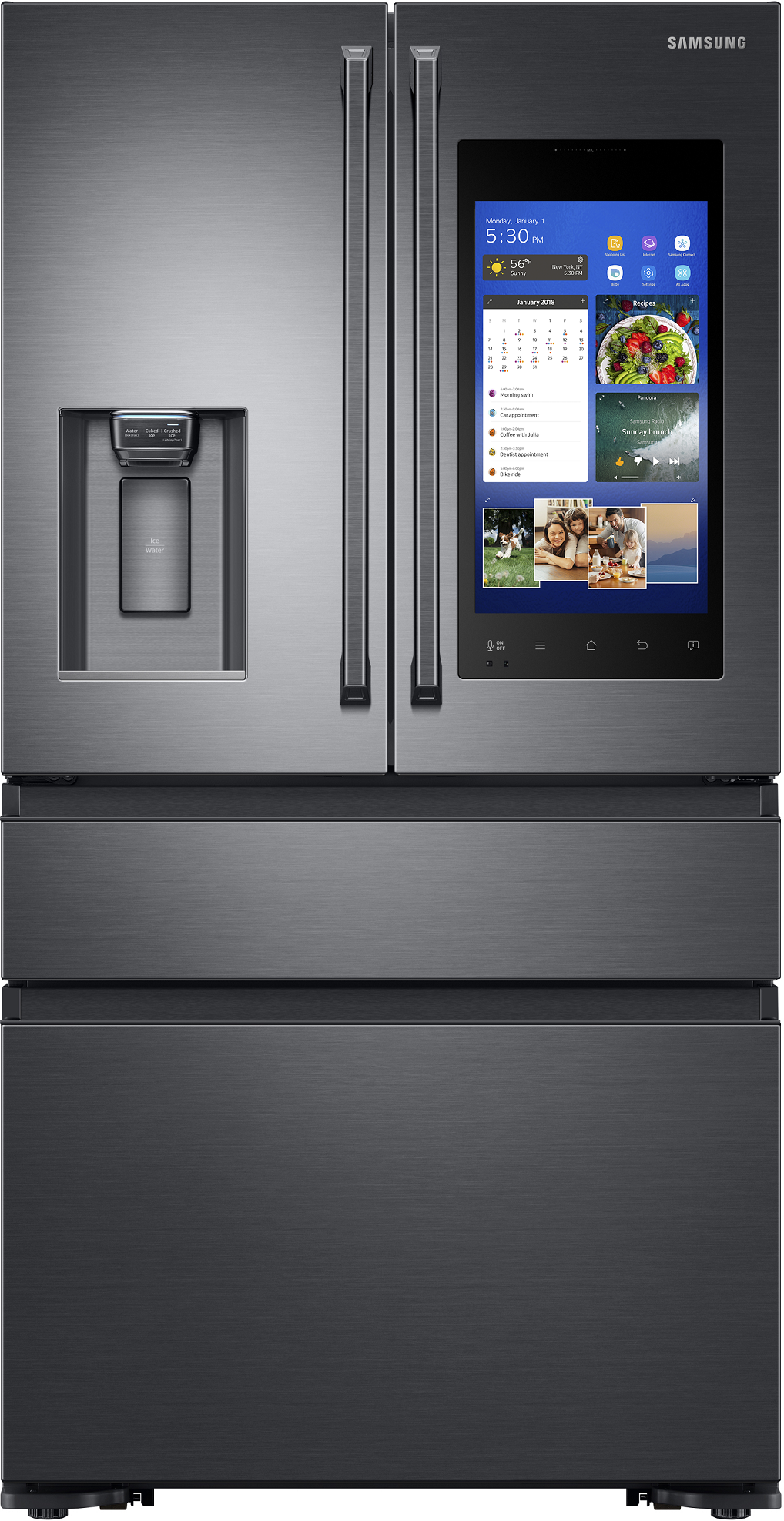 Samsung RF23M8590SG Fingerprint Resistant Black Stainless Steel