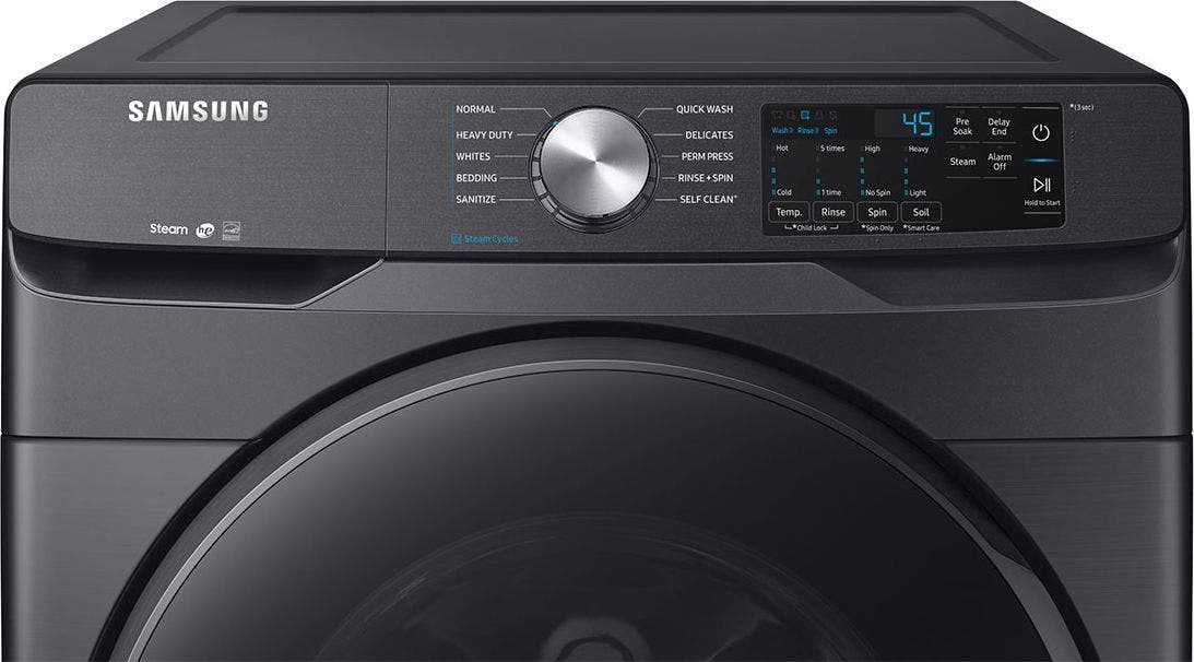 Samsung WF45R6100AV Fingerprint Resistant Black Stainless Steel