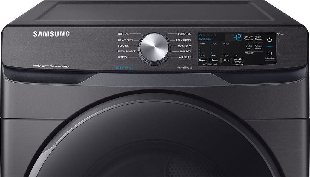 Samsung DVE45R6100V Fingerprint Resistant Black Stainless Steel