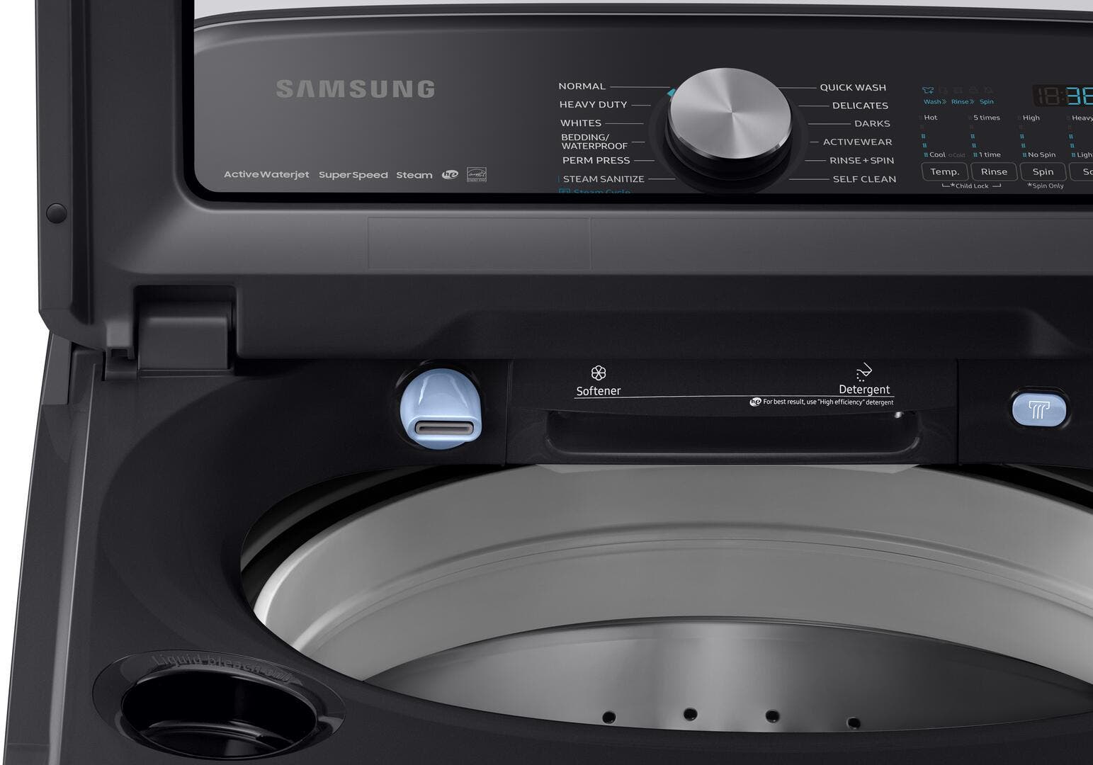 Samsung WA54R7600AV Fingerprint Resistant Black Stainless Steel