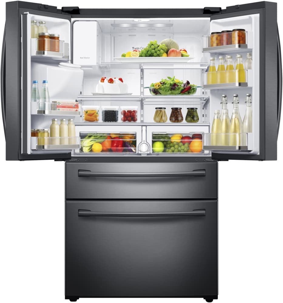 Samsung RF28HMEDBSG Fingerprint Resistant Black Stainless Steel