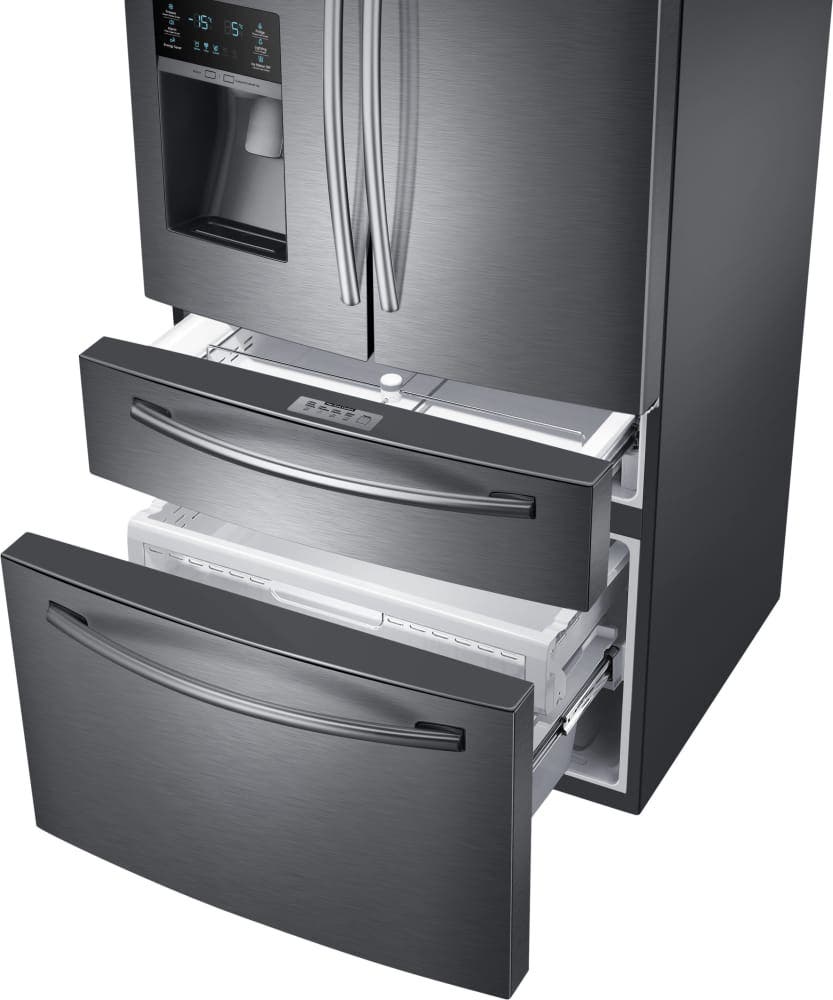 Samsung RF28HMEDBSG Fingerprint Resistant Black Stainless Steel