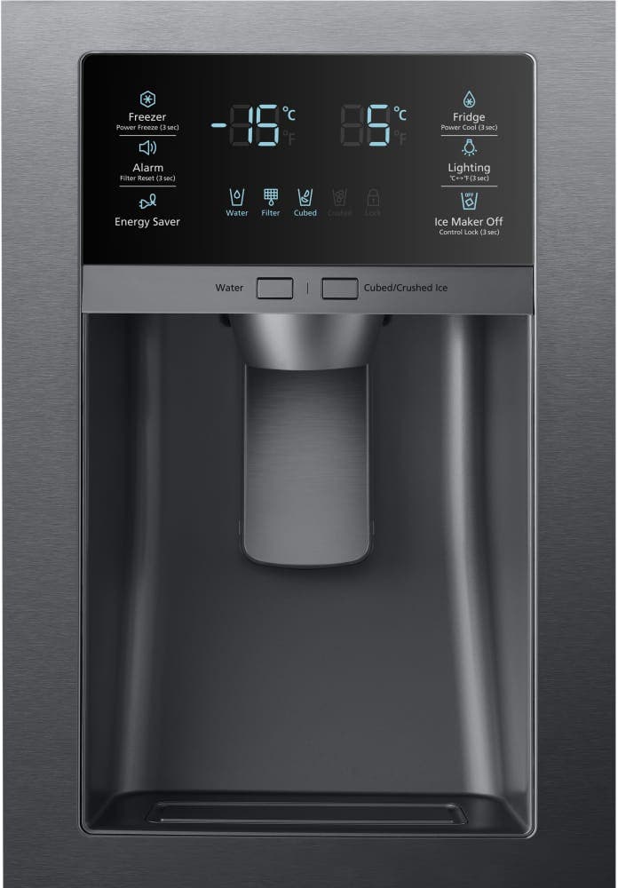 Samsung RF28HMEDBSG Fingerprint Resistant Black Stainless Steel