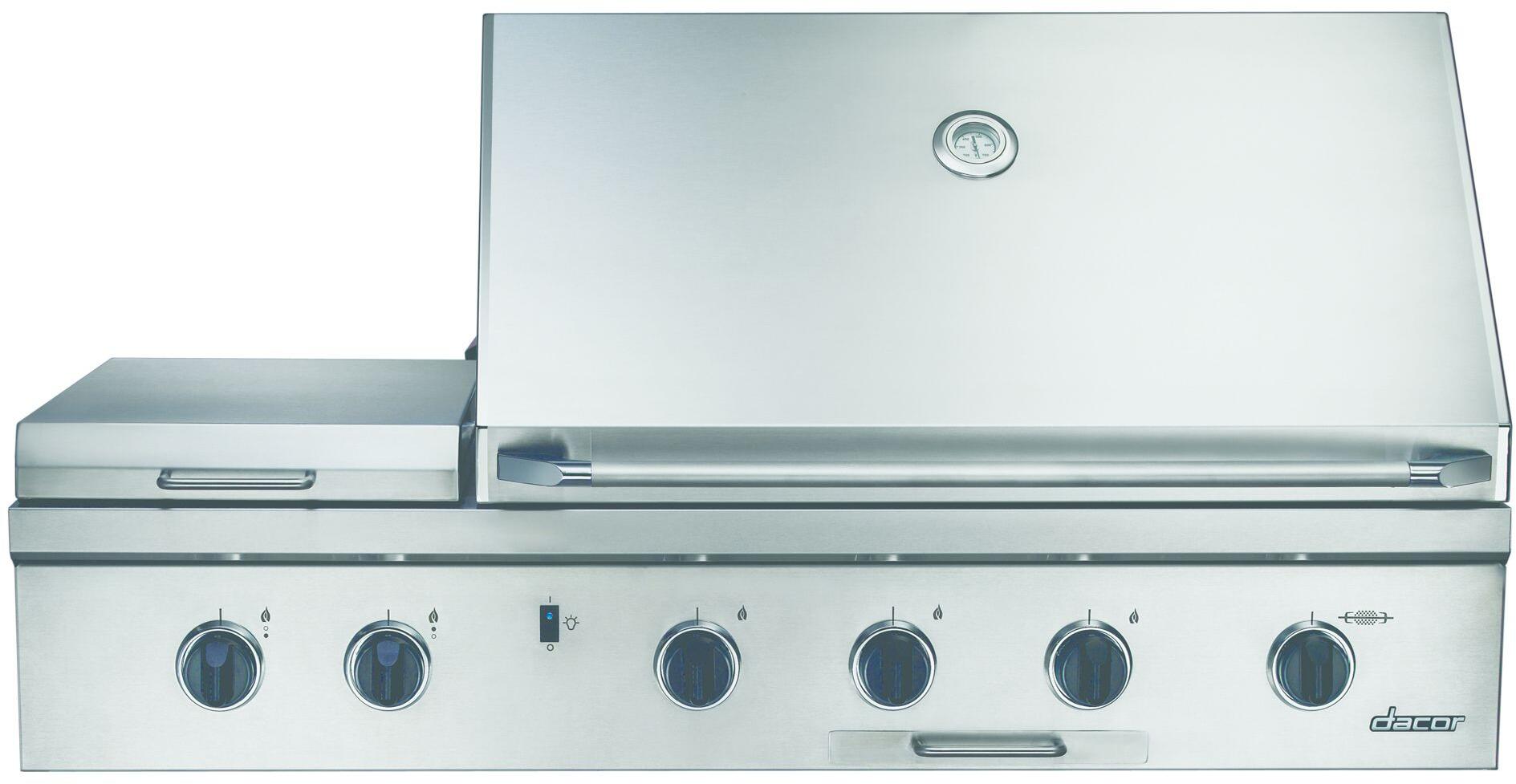 Dacor OB52NG 52 Inch BuiltIn Gas Grill Stainless Steel with Natural