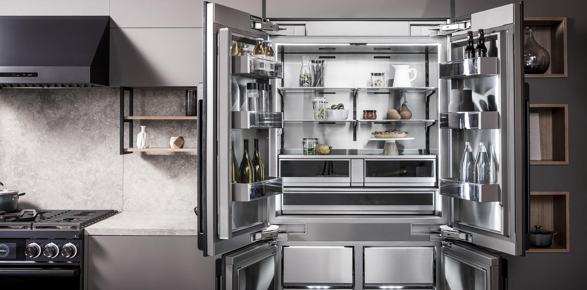 Dacor DRF427500AP 42 Inch Built-In 4 Door French Door Refrigerator