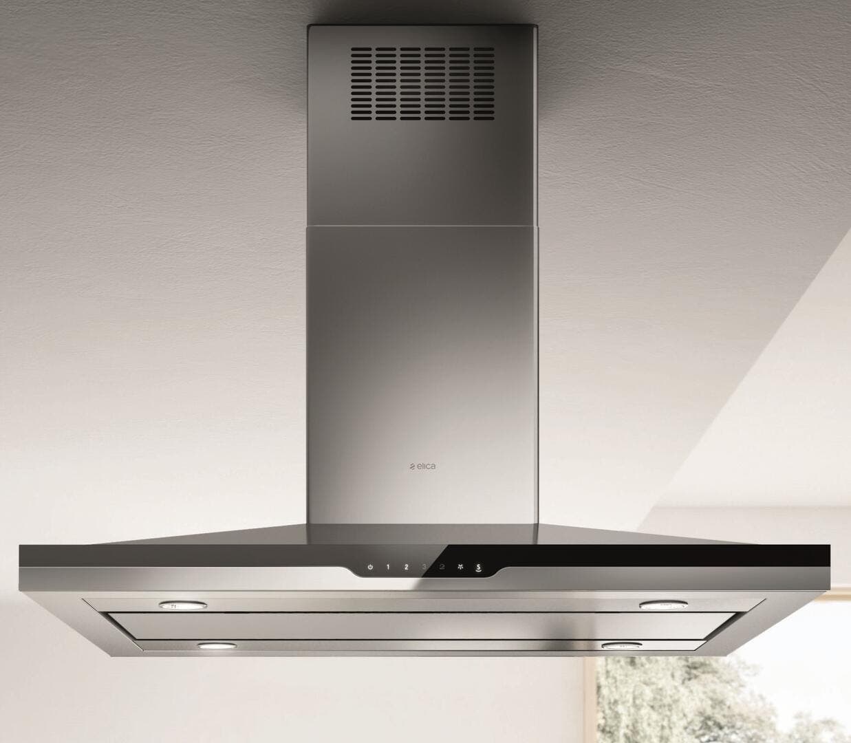 Elica ESI636SS 36 Inch Stainless Steel with Black Glass Panel