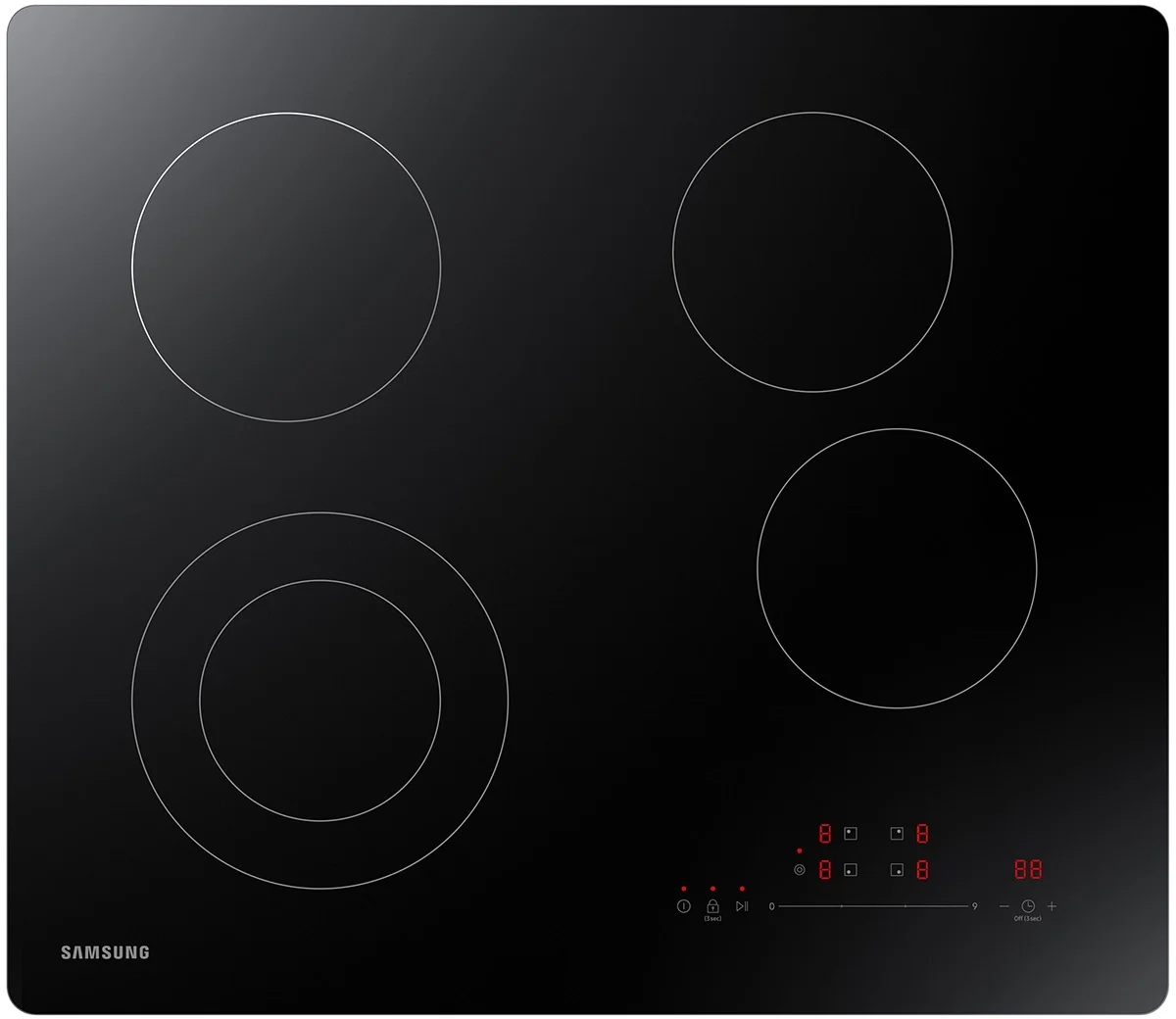 Samsung NZ24T4360RK 24" Electric Cooktop in Black Plesser's Appliances