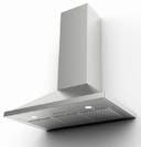 Nova Pro Collection Wall Mount Convertible Hood with 600 CFM Pro Motor, Variable Air Management System, Dishwasher Safe Stainless Steel Baffle Filters, LED Lighting, Top and Rear Direct Venting, and Remote Control (optional)