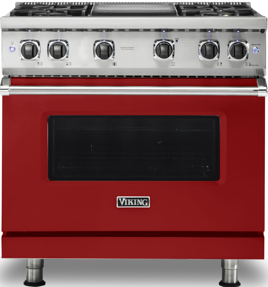 Viking VGR5364GAR Apple Red with Natural Gas