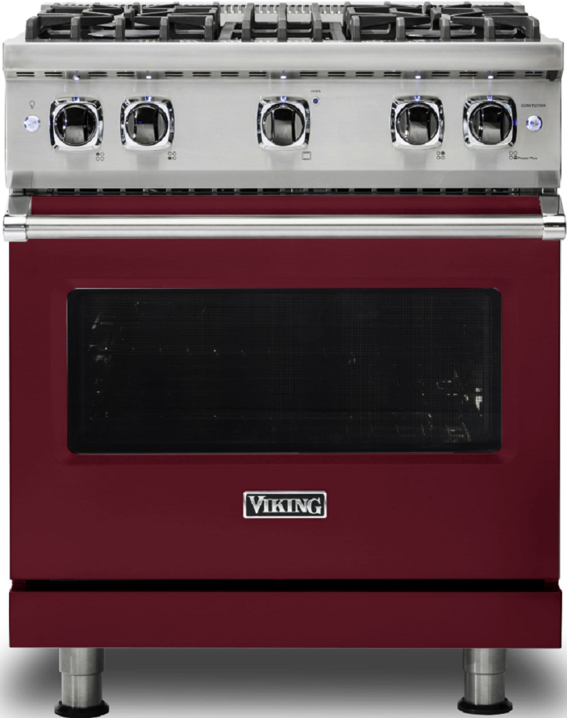 Viking VGR5304BBU Burgundy with Natural Gas