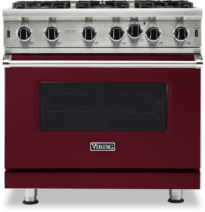 Viking VGIC53626BBU Burgundy with Natural Gas