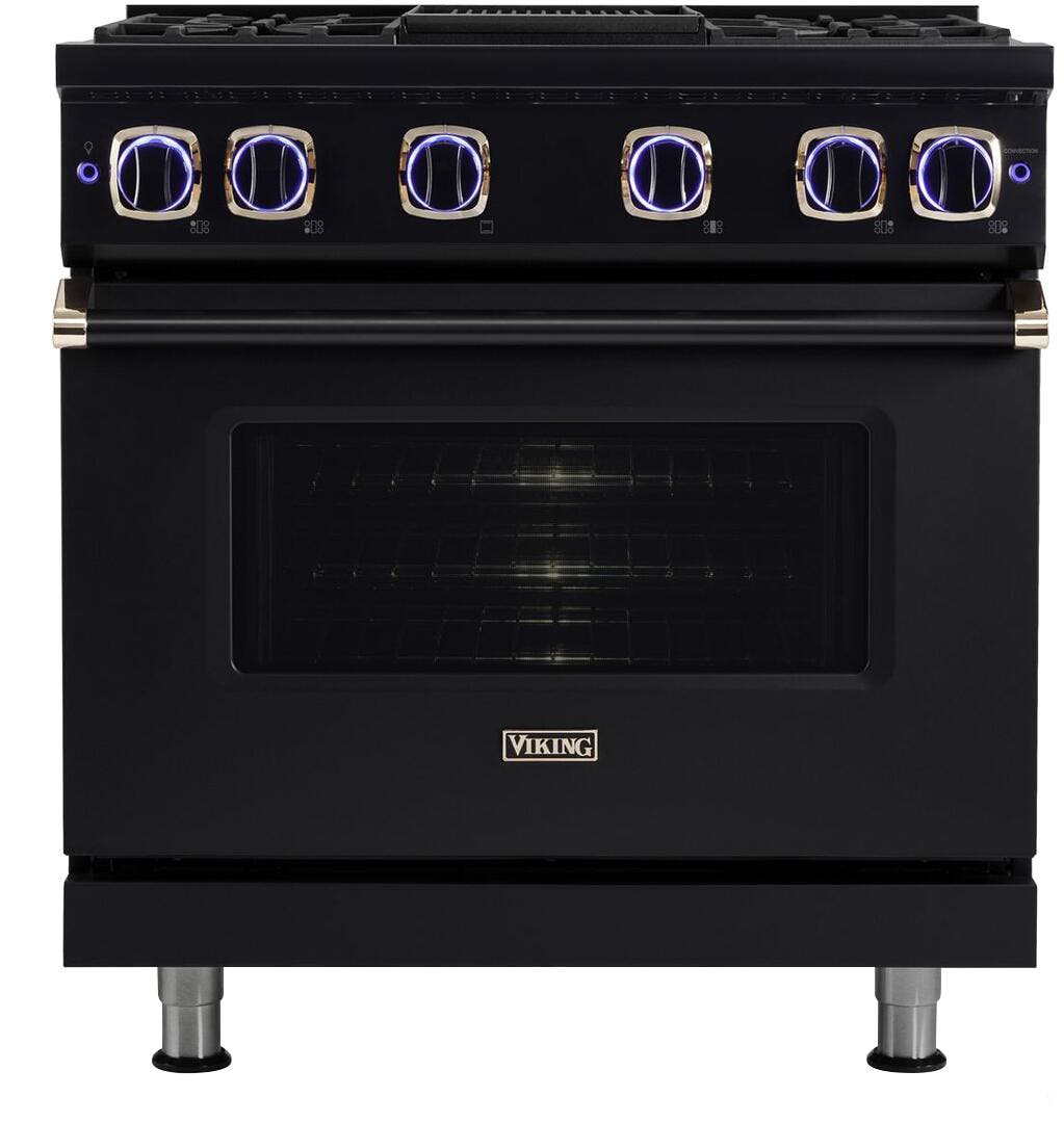 Viking VGR73624GBORGLP Black with Rose Gold and Liquid Propane