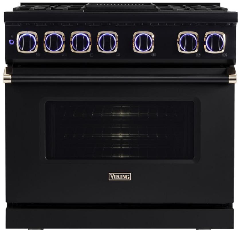 Viking VDR73624GBORGLP Black with Rose Gold and Liquid Propane