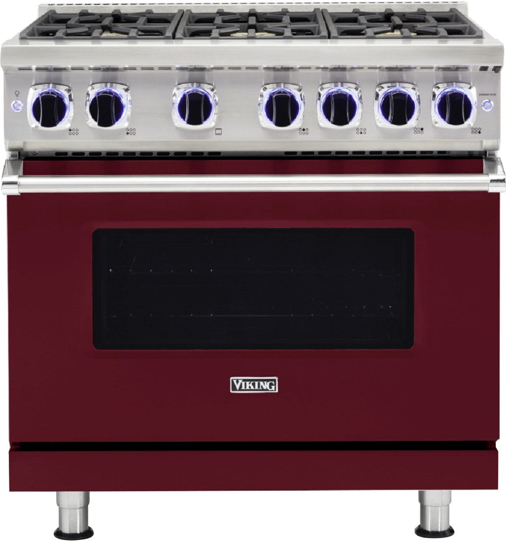 Viking VGR73626BBU Burgundy with Natural Gas