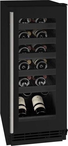 U-Line UHWC115BG01A 15" Wine Captain, 1 Class, Reversible Hinge: Black