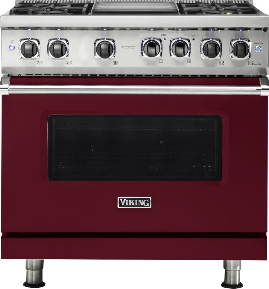 Viking VDR5364GBU Burgundy, Natural Gas