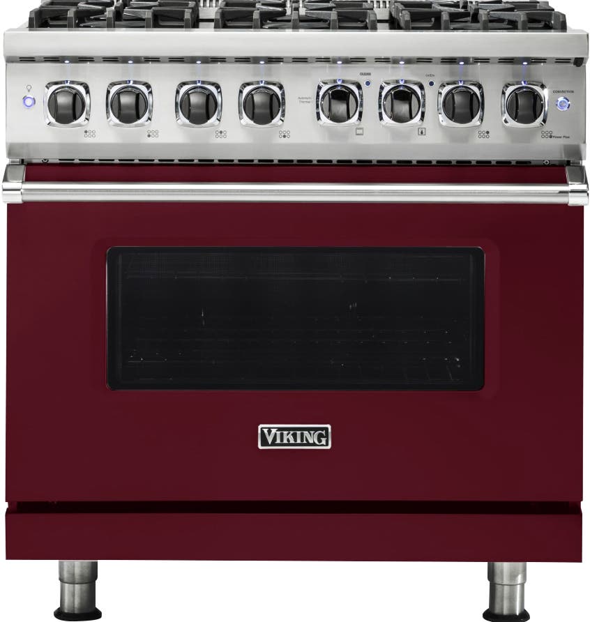 Viking VDR5366BBU Burgundy, Natural Gas