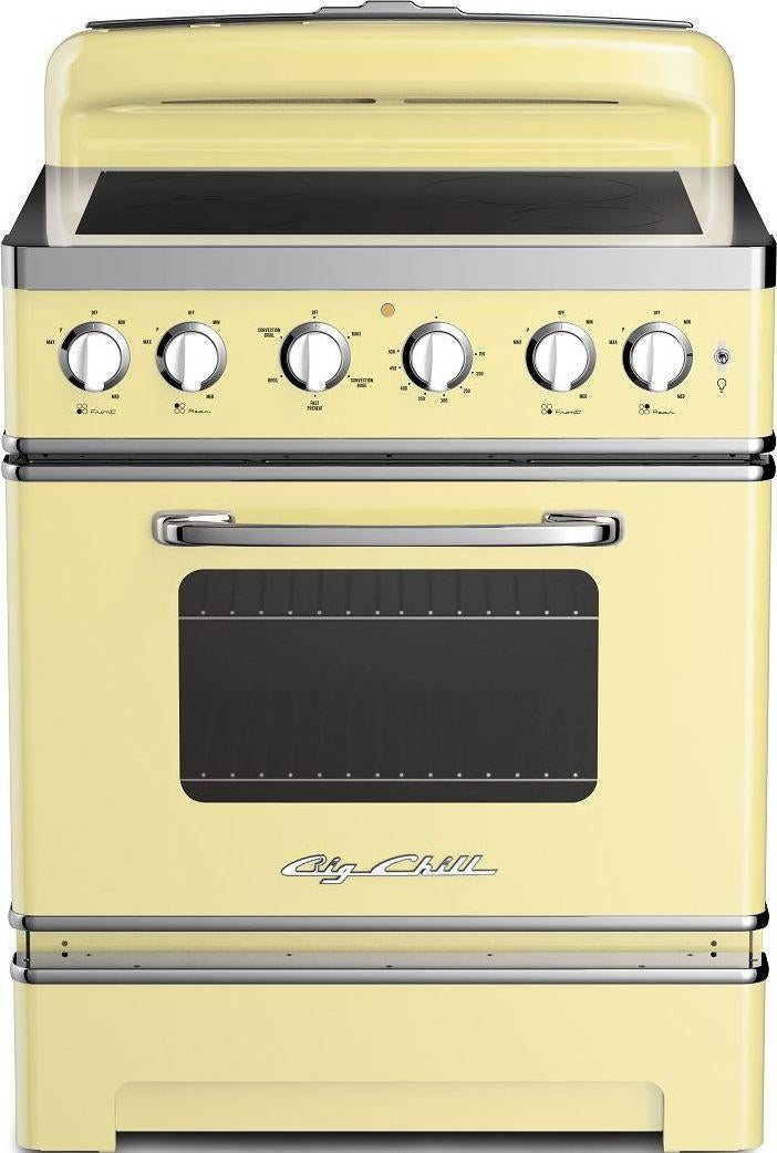 Big Chill BCRI30BB 30 All Electric Freestanding Retro Induction Range in  Beach Blue