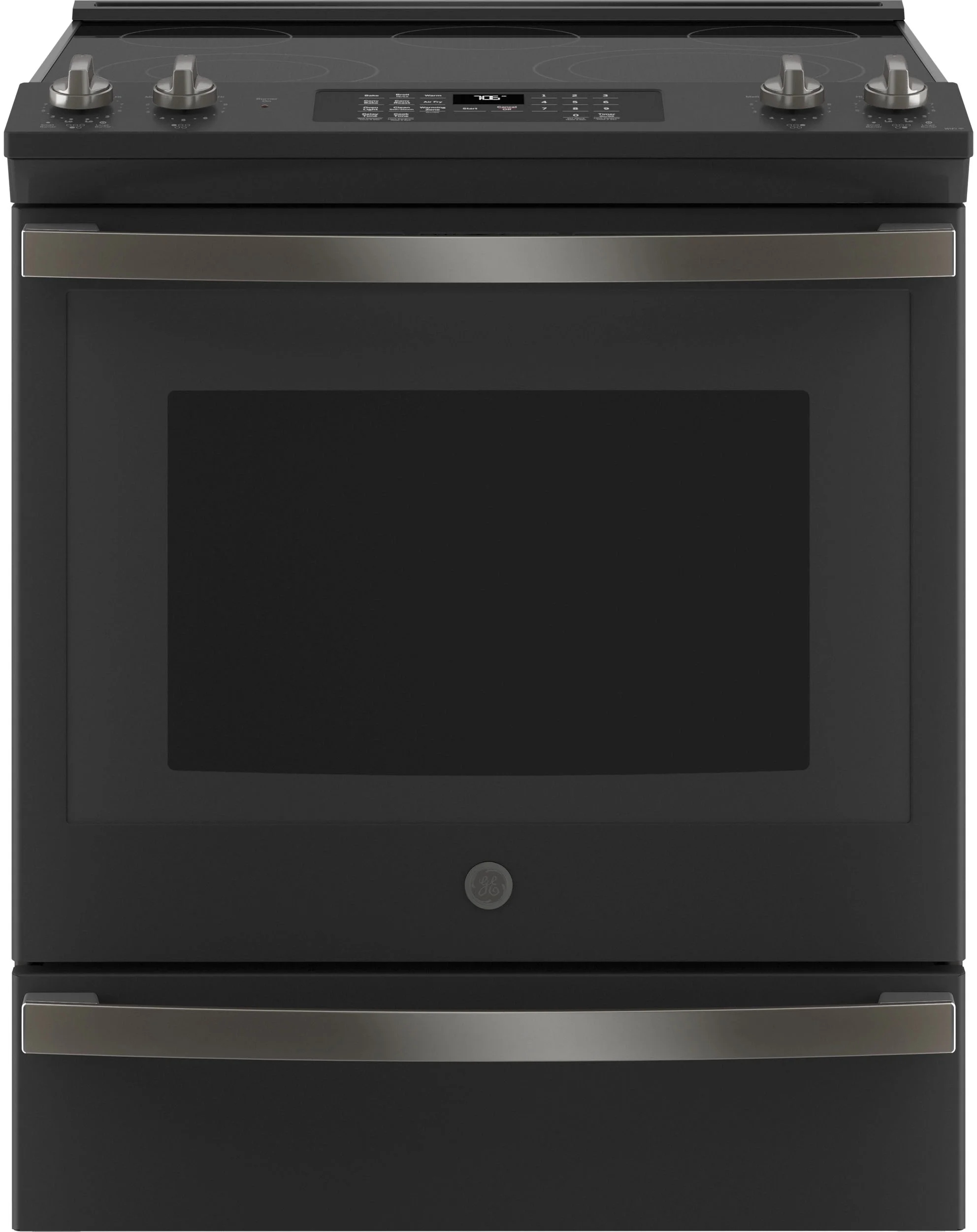 GE JS760FPDS 30 Inch Electric Range with 5 Radiant Elements, 5.3 Cu. Ft