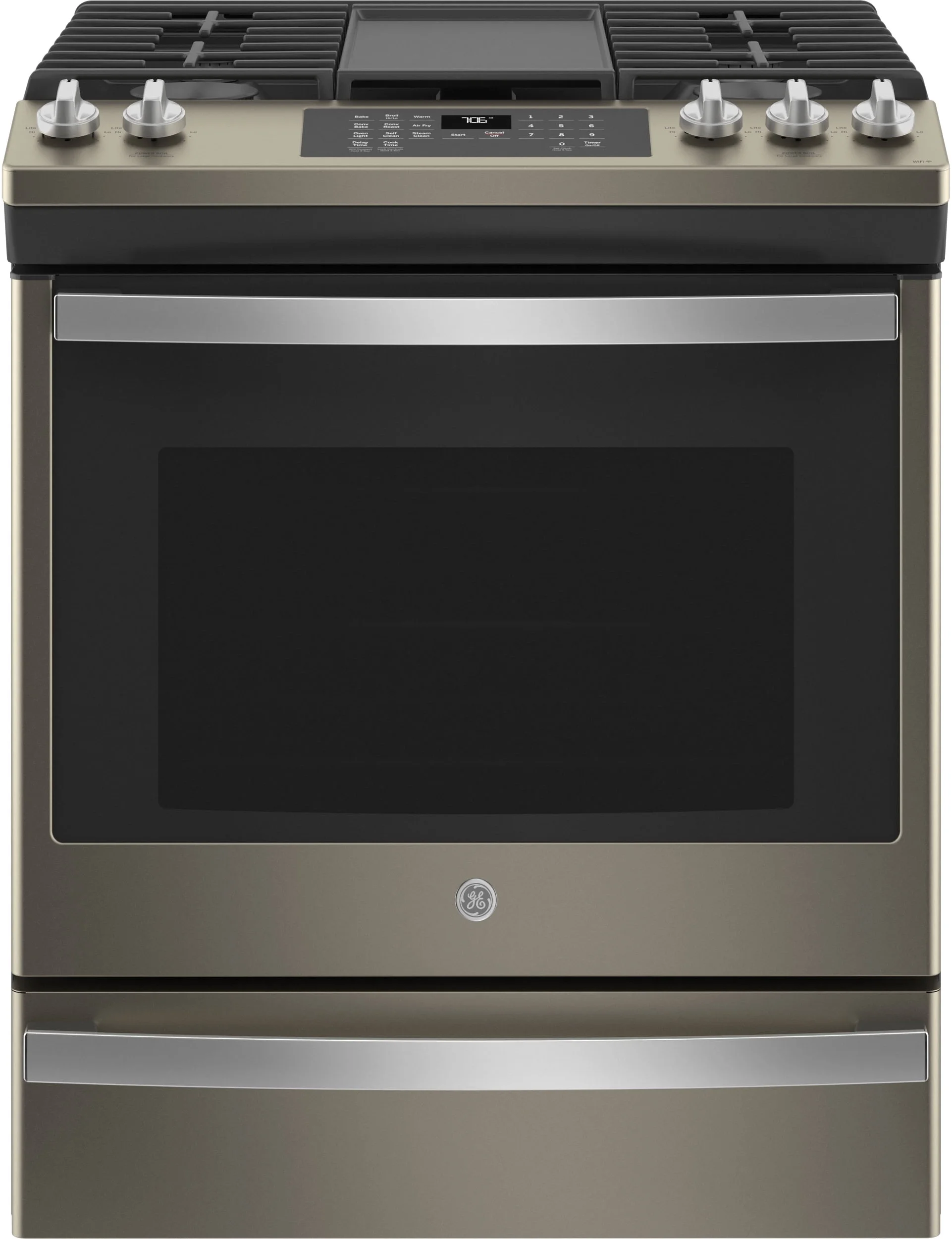 GE JGSS66EELES 30 Inch Slate Slide-in Gas Range