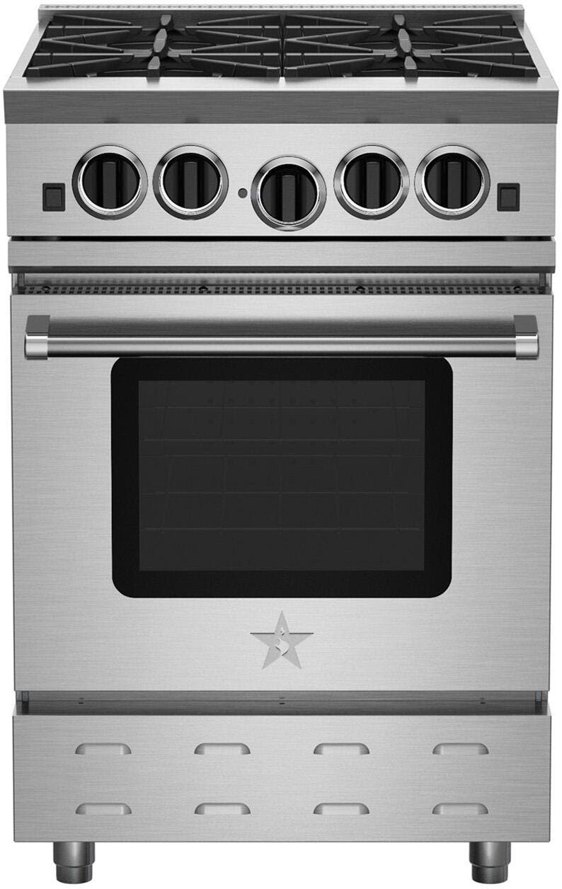 Bluestar RNB244BV2LPLT Stainless Steel, Plated Trim, Liquid Propane
