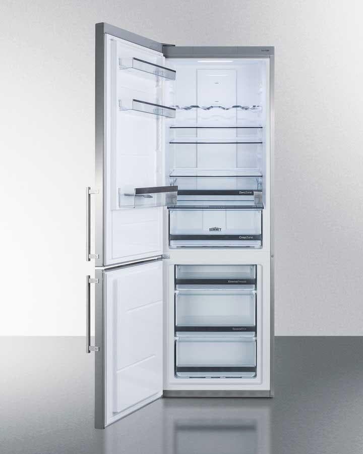 Summit FFBF249SSBILHD Stainless Steel, Ice Maker, Left Hinge