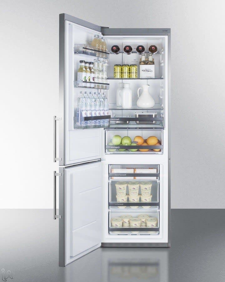 Summit FFBF249SSBILHD Stainless Steel, Ice Maker, Left Hinge