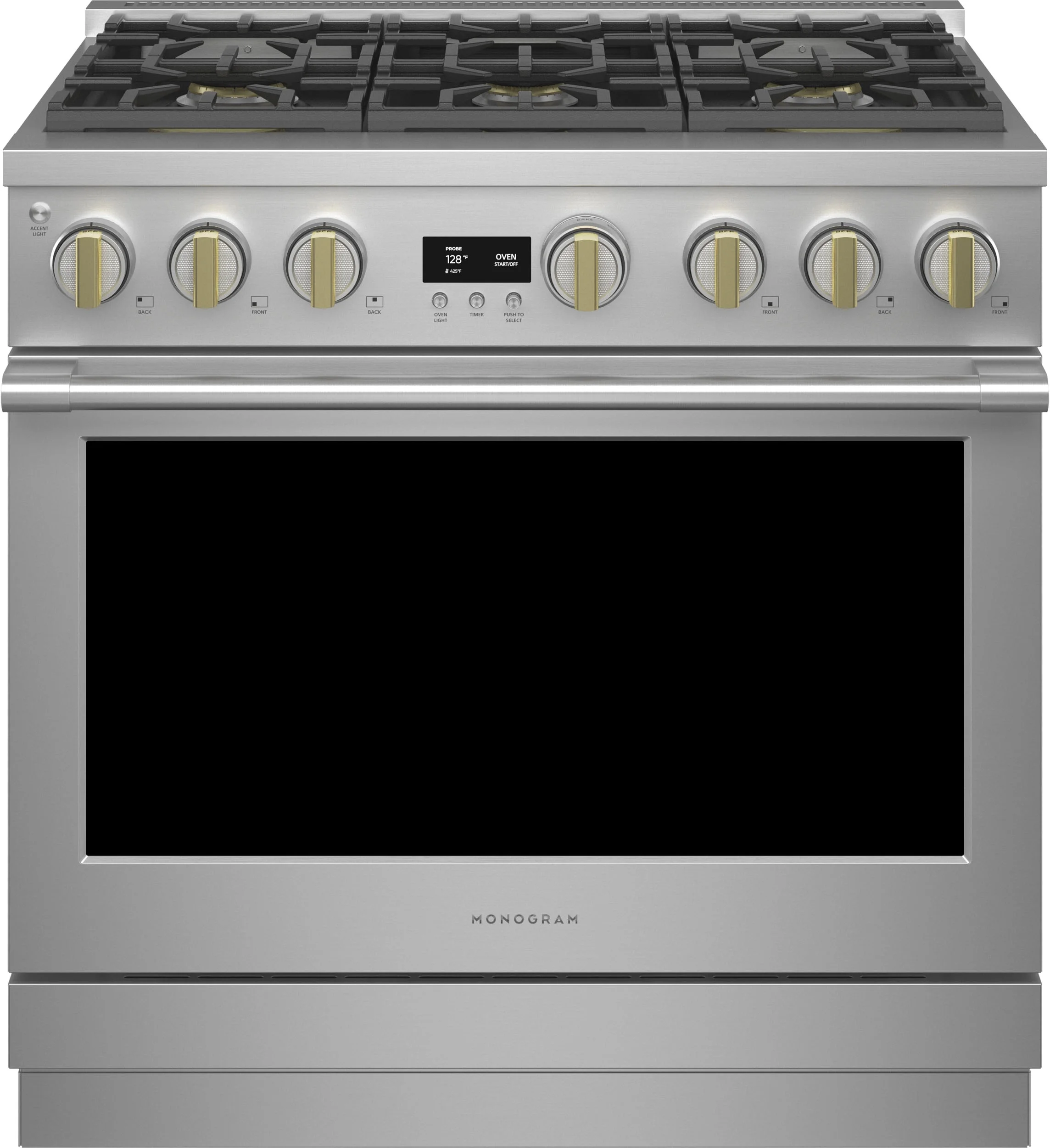 Monogram ZDP366NTSS 36 Inch Smart Freestanding Dual Fuel