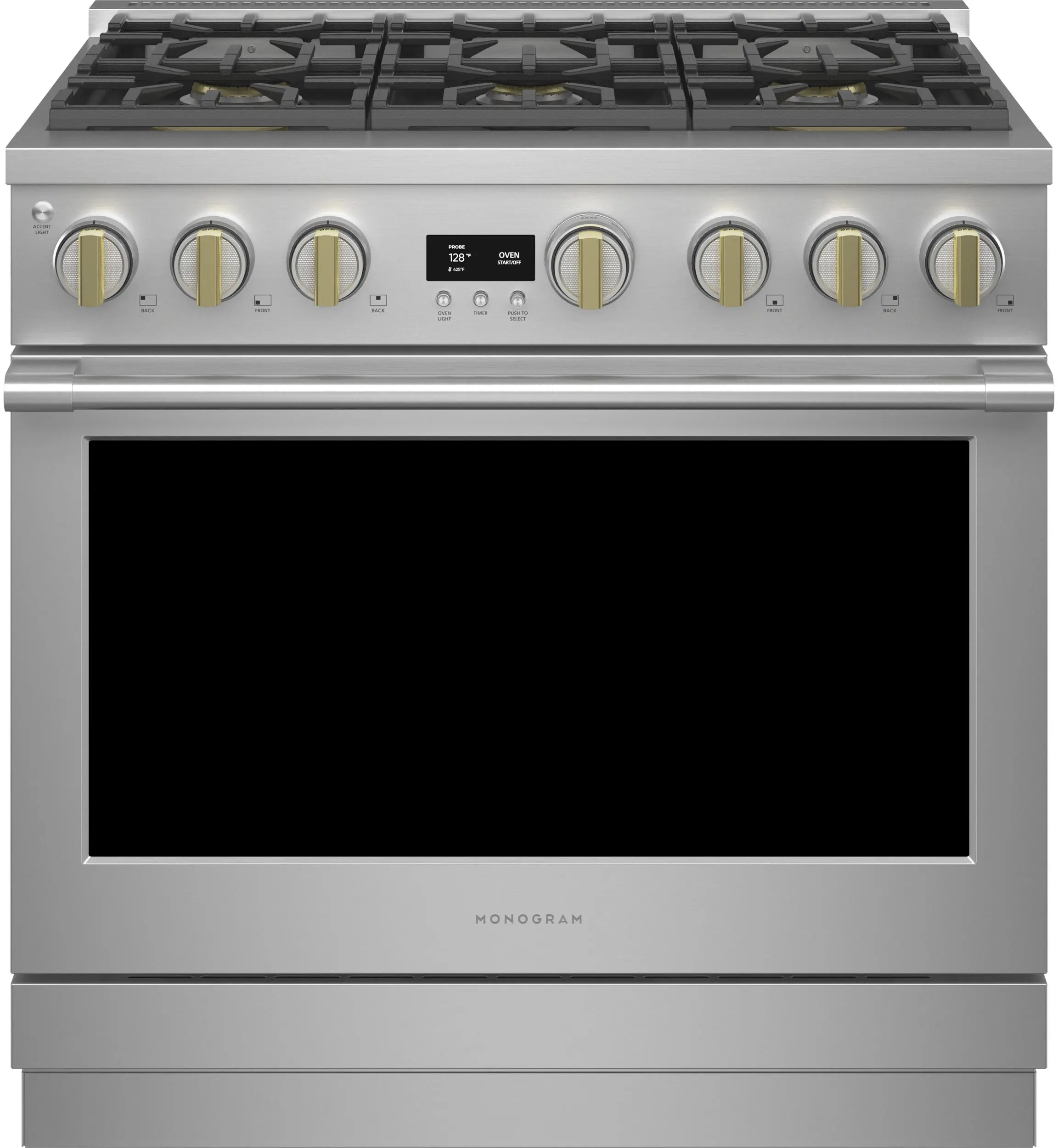 Monogram ZGP366NTSS 36 Inch Freestanding Professional Gas Smart