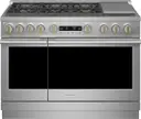 48 Inch Freestanding Professional Gas Smart Range with 6 Sealed Burners, Dual Oven, 8.9 cu ft Capacity, Griddle, Chef Connect, Dynamic Oven LCD, Custom Color LED Accent Lighting, Precision Oven Modes, Reversible Wok Grates and ADA Compliant