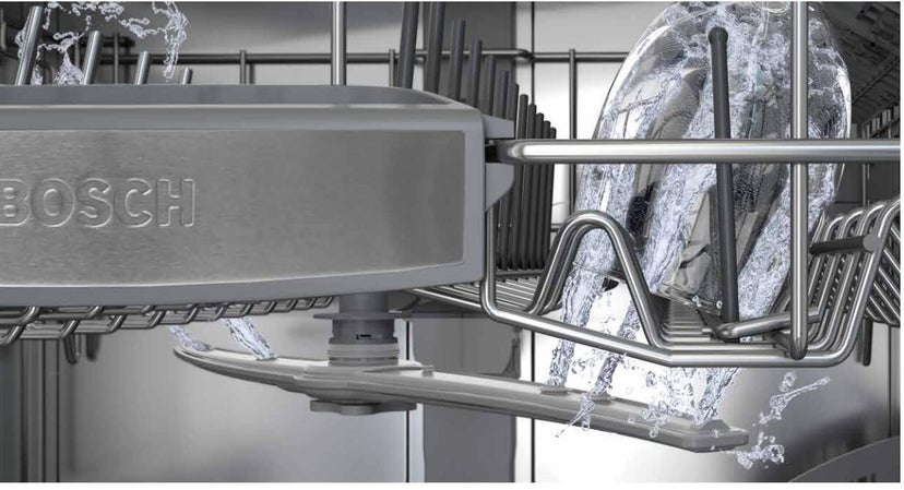 Bosch SGE68X55UC 24 Inch Built-In Recessed Handle Dishwasher with 6...