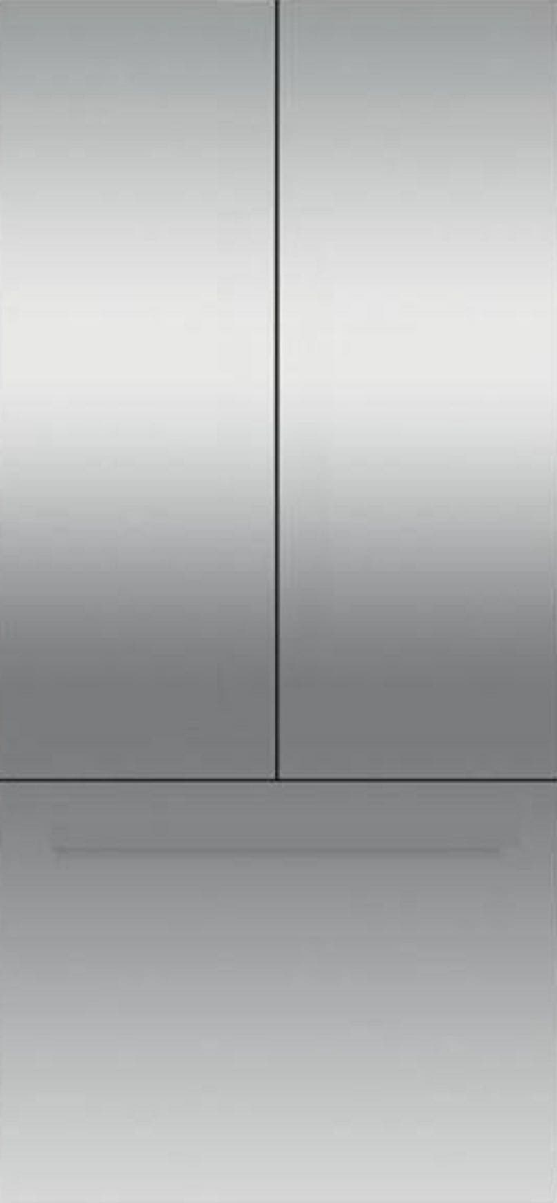 36" Integrated French Door 80" H Stainless Steel Door Panel for RS36A80J1 (Handles not Included)