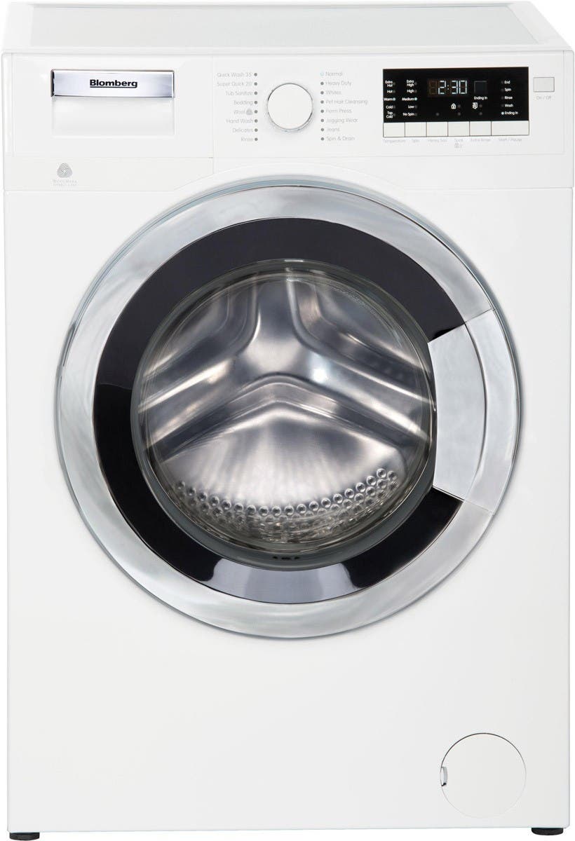 Blomberg WM98400SX2 White with Chrome Door Ring