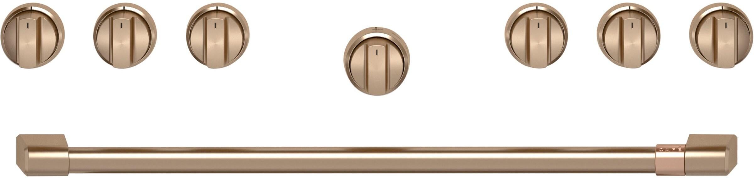 Cafe CXPR6HKPTBZ 36 Inch Handle & Knob Set for Pro Range and Cafe CXPR6HKPTBZ 36 Inch Handle & Knob Set for Pro Range and