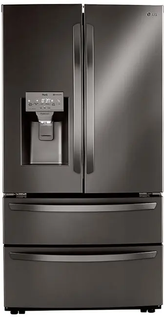 LG LMXC22626D Black Stainless Steel, Print Proof